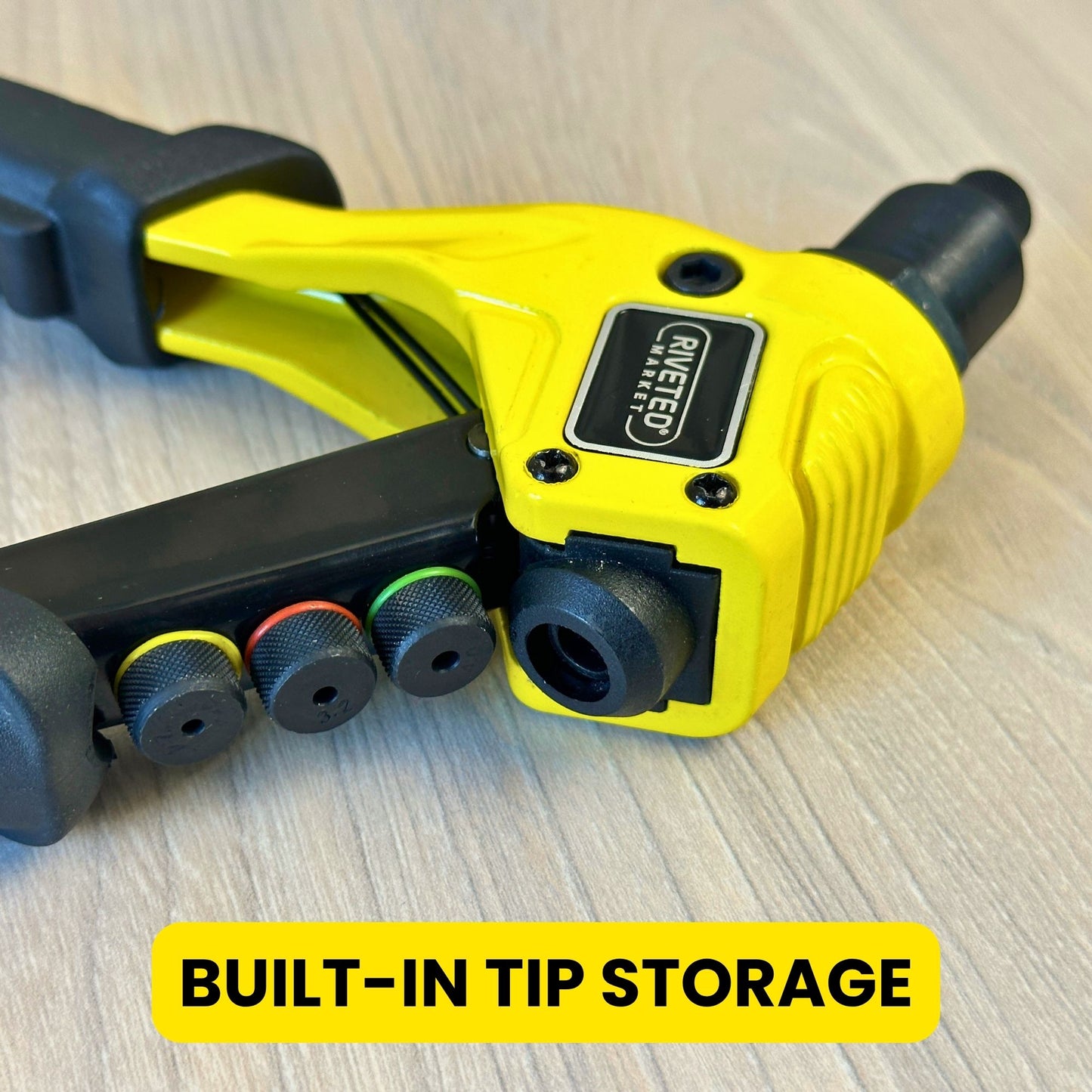 Riveted Market Multi-Size Hand Rivet Gun Kit with Carrying Case, HSS Drill Bits & Common Airstream Rivets