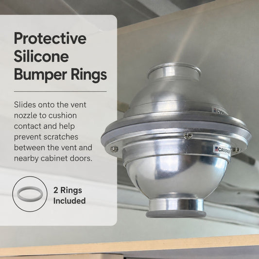 CAMPAIR Cushion Rings for Satin Aluminum Series Air Vents, 2-Pack