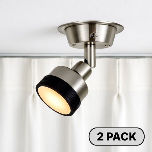 Reading Light Diffuser Covers For Airstream (2x Pack) – Glare Reduction with Adjustable Soft Glow (Spotlight & Gustafson Mini Compatible)