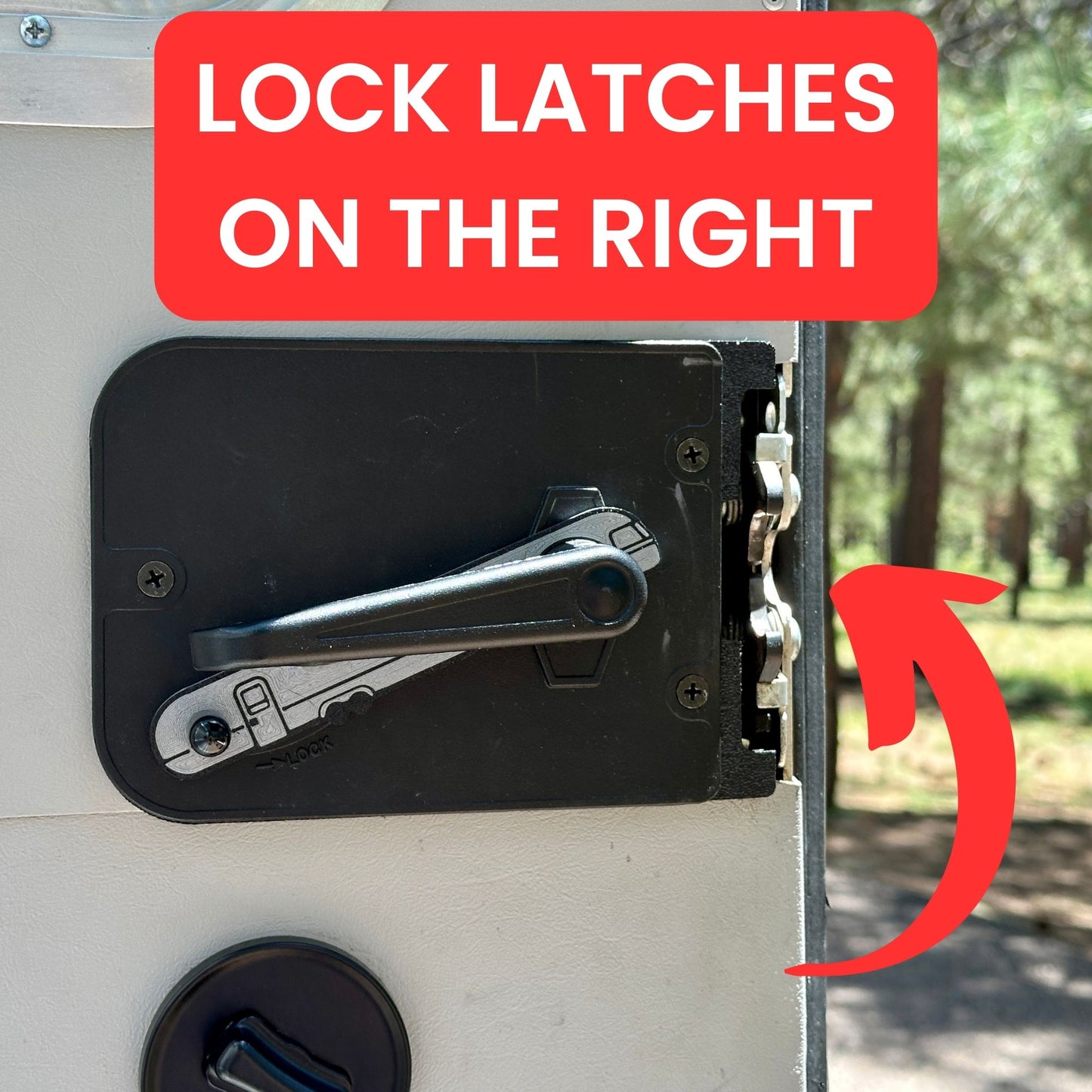 LOCK OUT BLOCKER for Airstream Travel Trailer Slide Lock, Prevent Getting Locked Out, Compatible With Most Models 2005+