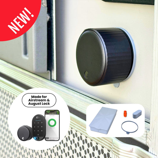 CAMPAIR Smart Lock Integration Kit for Airstream – Compatible with August WiFi Smart Lock Gen 4, Trimark Deadbolt, and Upgraded Door Sensor