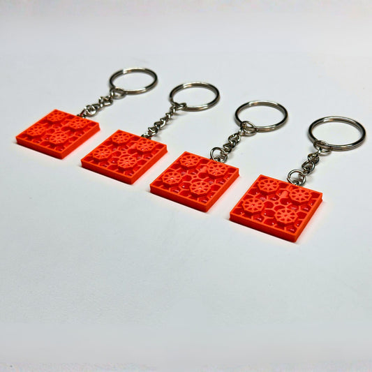 Mini Camper Leveling Pad Keychain Set - Stackable 4 Pack