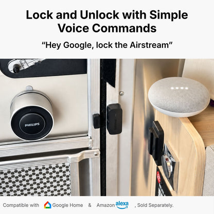 Philips x Riveted Market Airstream Smart Lock with Fingerprint Keypad + Integration Kit