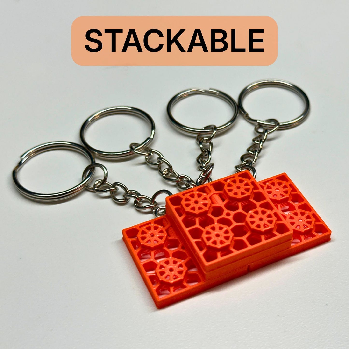 Mini Camper Leveling Pad Keychain Set - Stackable 4 Pack