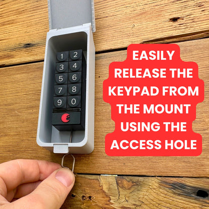 August / Yale Lock Keypad Enclosure - Weather-Resistant Outdoor Housing With Magnetic Clasp