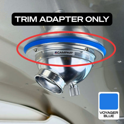 Swappable Trim Ring Adapters for CAMPAIR Satin Aluminum Series Vents – Vent Color Customization For Airstream