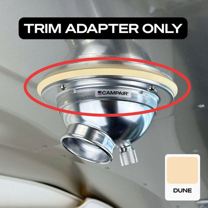Swappable Trim Ring Adapters for CAMPAIR Satin Aluminum Series Vents – Vent Color Customization For Airstream