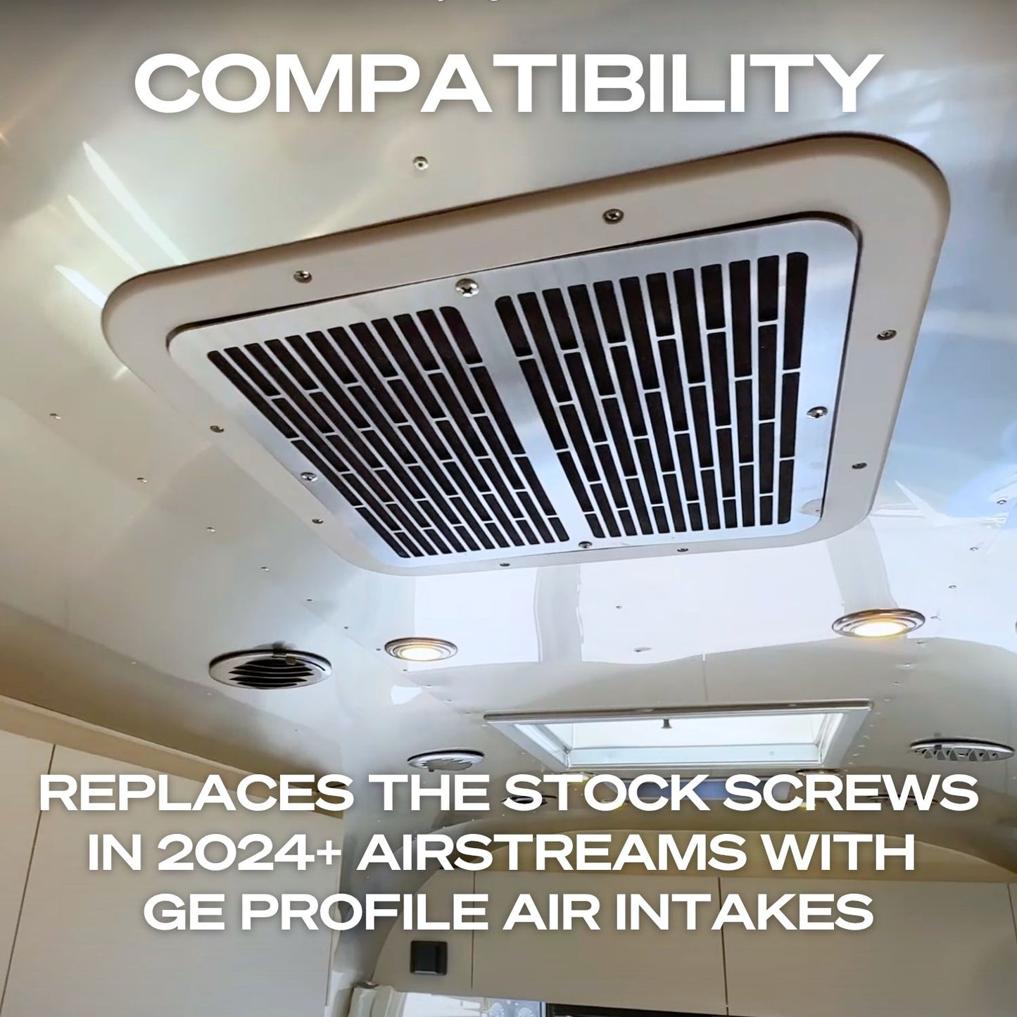 Air Intake Vent Stainless Steel Thumbscrew Conversion For 2024+ Airstreams - 4 Pack