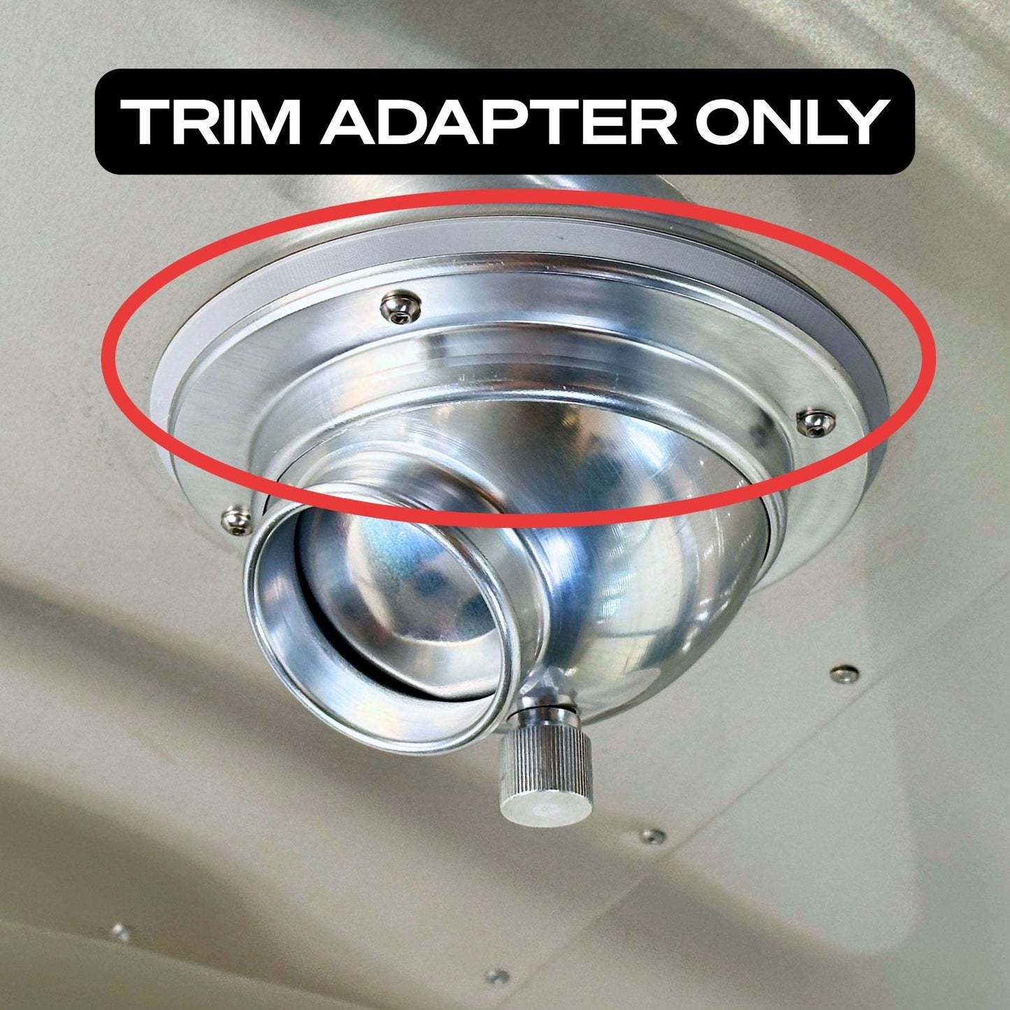 Swappable Trim Ring Adapters for CAMPAIR Satin Aluminum Series Vents – Vent Color Customization For Airstream