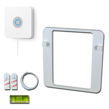 TwoUP Tech Slim Wall Mount for Ring Alarm Base Station Gen 1 & 2, Slim Design, Easy Install, Adhesive Strips Included