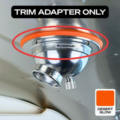 Swappable Trim Ring Adapters for CAMPAIR Satin Aluminum Series Vents – Vent Color Customization For Airstream