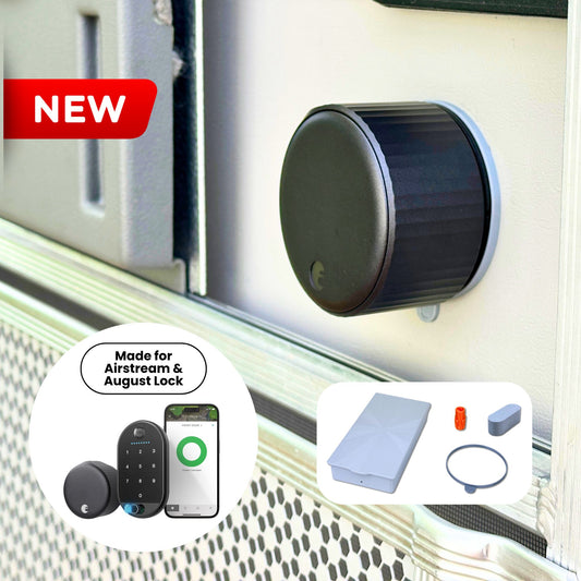 CAMPAIR Smart Lock Integration Kit for Airstream – Compatible with August WiFi Smart Lock Gen 4, Trimark Deadbolt, and Upgraded Door Sensor
