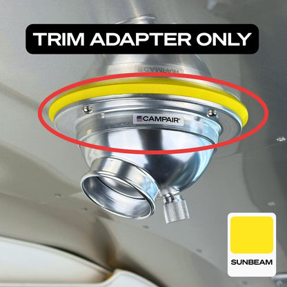 Swappable Trim Ring Adapters for CAMPAIR Satin Aluminum Series Vents – Vent Color Customization For Airstream
