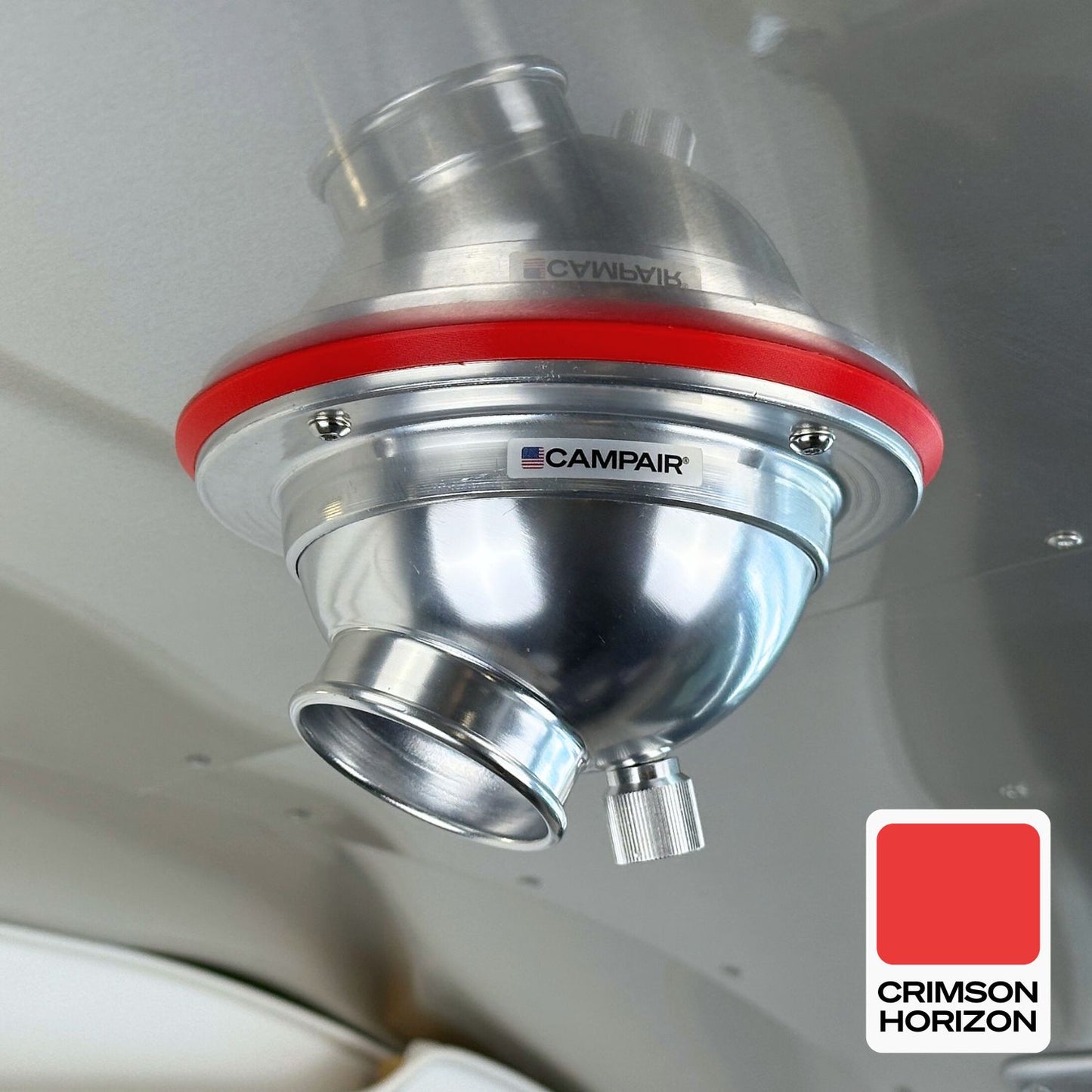 CAMPAIR Satin Aluminum Series Swappable Trim Ring Adapters – Vent Color Customization For Airstream