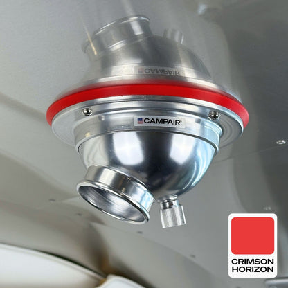 CAMPAIR Satin Aluminum Series Swappable Trim Ring Adapters – Vent Color Customization For Airstream