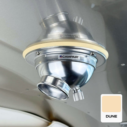 CAMPAIR Satin Aluminum Series Swappable Trim Ring Adapters – Vent Color Customization For Airstream
