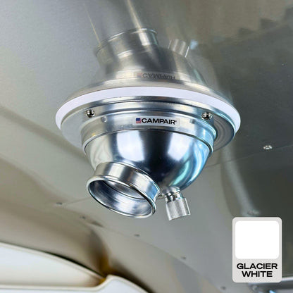 CAMPAIR Satin Aluminum Series Swappable Trim Ring Adapters – Vent Color Customization For Airstream