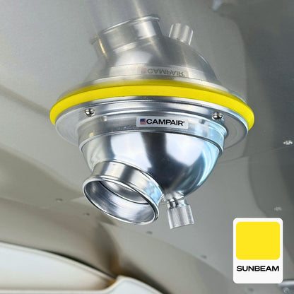 CAMPAIR Satin Aluminum Series Swappable Trim Ring Adapters – Vent Color Customization For Airstream