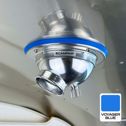 CAMPAIR Satin Aluminum Series Swappable Trim Ring Adapters – Vent Color Customization For Airstream