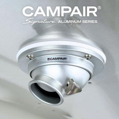 CAMPAIR High-Flow Spot Diffuser – Signature Aluminum Series with Radius Mount™ - For Airstreams with QuietStream Ducting (2015-Current)