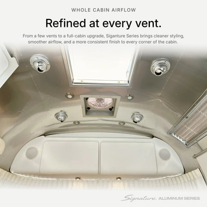 CAMPAIR High-Flow Spot Diffuser – Signature Aluminum Series with Radius Mount™ - For Airstreams with QuietStream Ducting (2015-Current)