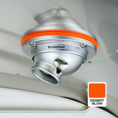 CAMPAIR High-Flow Spot Diffuser – Signature Aluminum Series with Radius Mount™ - For Airstreams with QuietStream Ducting (2015-Current)