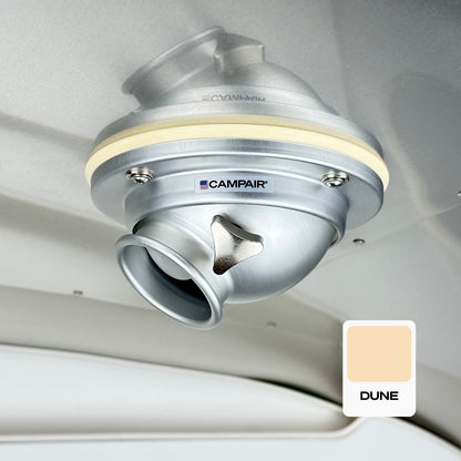 CAMPAIR High-Flow Spot Diffuser – Signature Aluminum Series with Radius Mount™ - For Airstreams with QuietStream Ducting (2015-Current)