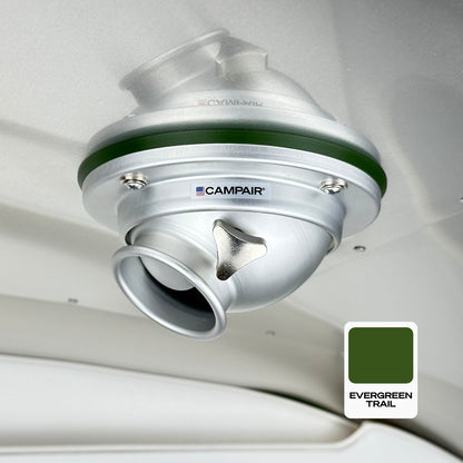 CAMPAIR High-Flow Spot Diffuser – Signature Aluminum Series with Radius Mount™ - For Airstreams with QuietStream Ducting (2015-Current)