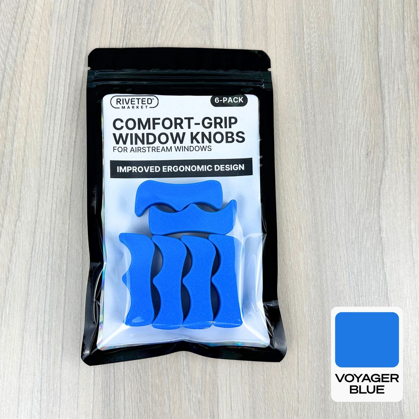 Comfort-Grip Window Knobs – High-Leverage Replacement Knobs for Airstream Windows, Multiple Colors