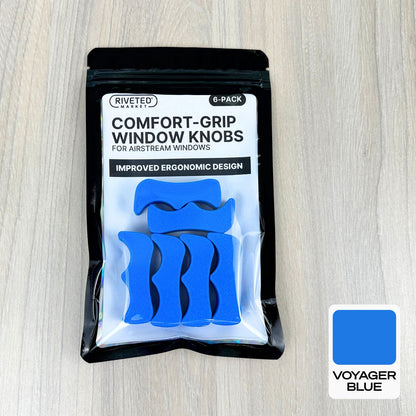 Comfort-Grip Window Knobs – High-Leverage Replacement Knobs for Airstream Windows, Multiple Colors