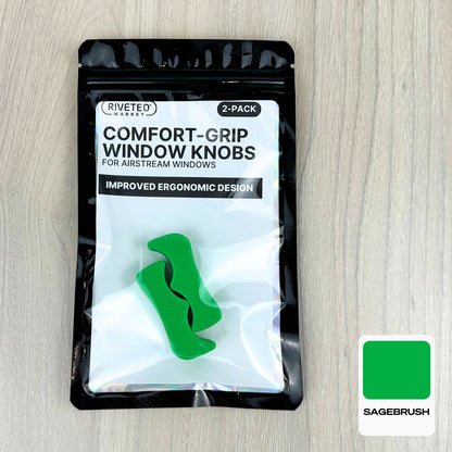 Comfort-Grip Window Knobs – High-Leverage Replacement Knobs for Airstream Windows, Multiple Colors