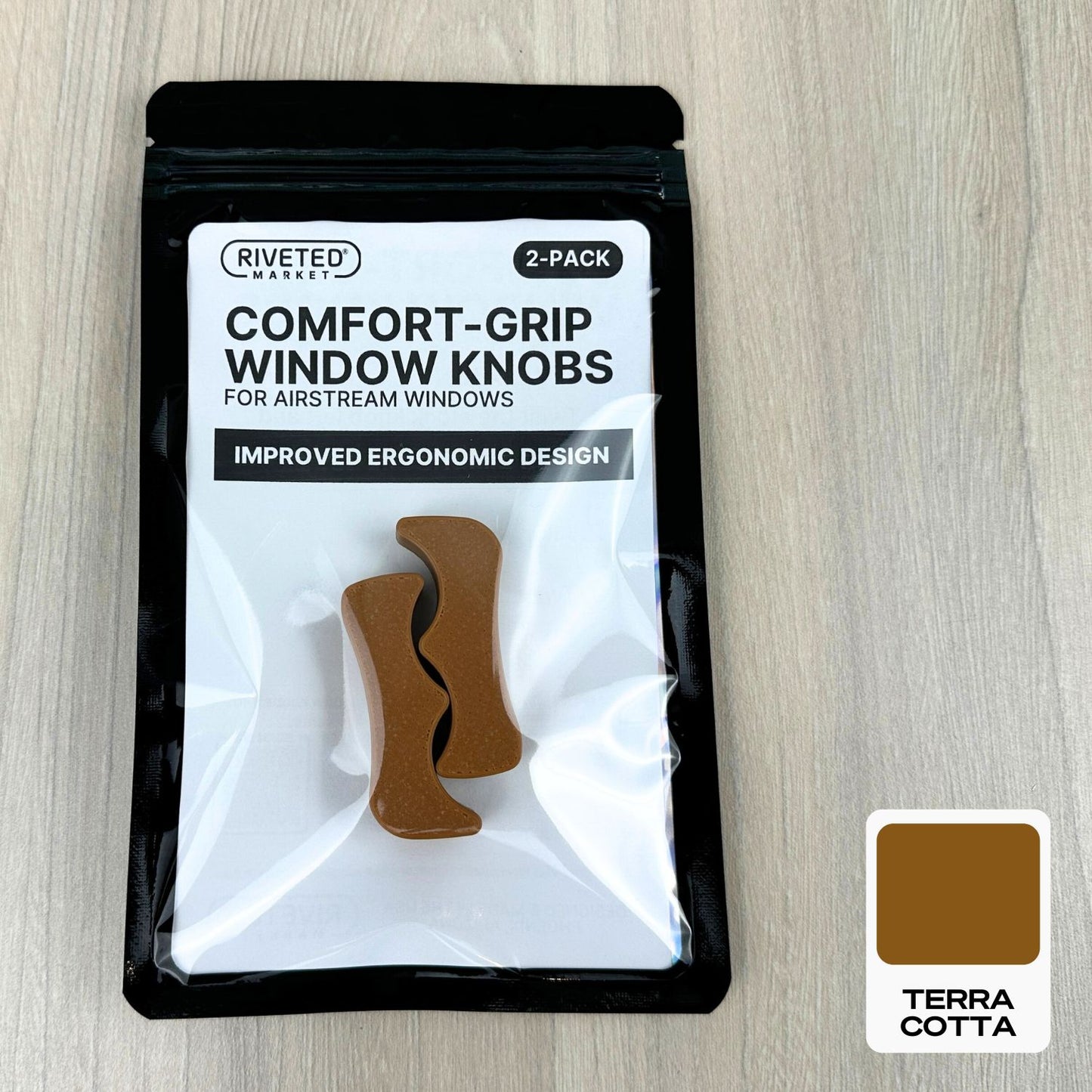 Comfort-Grip Window Knobs – High-Leverage Replacement Knobs for Airstream Windows, Multiple Colors